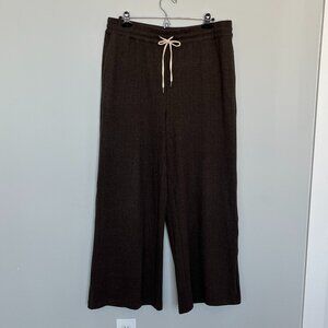 Autres Filles Brown/Black Herringbone Knit Pants L